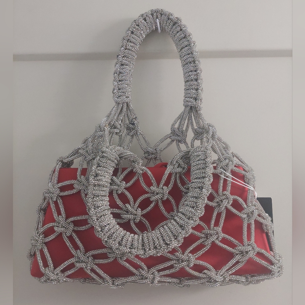 Rocknot Crystal Transformer With Scarlet Red Nylon Insert Purse - Picture 6 of 9